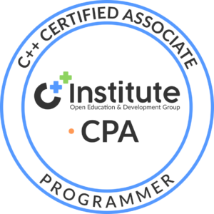 C++ CPA - Certified Associate Programmer